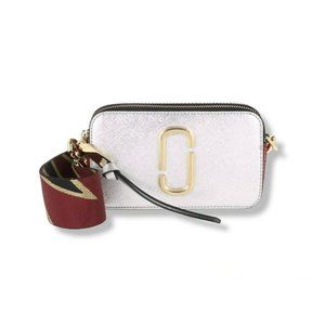 Marc Jacobs Snapshot Crossbody Bag Metallic Silver NWOT